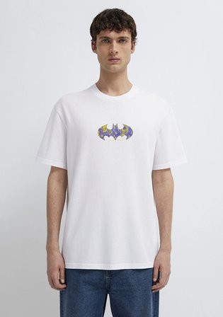 Batman Baskılı Beyaz Tişört 0613204-620
