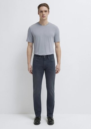 Marcus Pro Sport Koyu Puslu Mavi Jean Pantolon 00351A1739