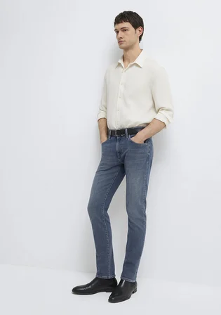 Jake Mavi Edition Puslu Vintage Koyu Mavi Jean Pantolon 00422A2984