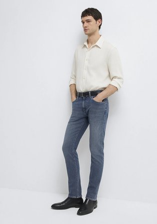 Jake Mavi Edition Puslu Vintage Koyu Mavi Jean Pantolon 00422A2984