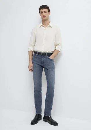 Jake Mavi Edition Puslu Vintage Koyu Mavi Jean Pantolon 00422A2984