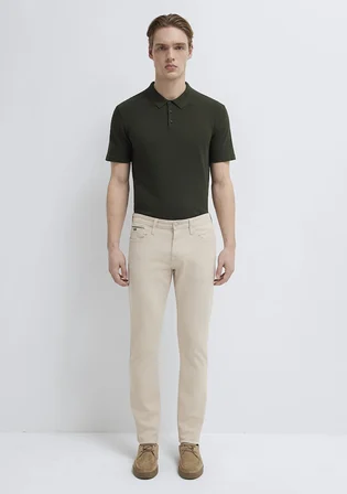 Marcus Mavi Black Bej Gabardin Pantolon 00351A2795