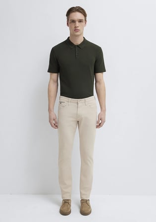 Marcus Mavi Black Bej Gabardin Pantolon 00351A2795