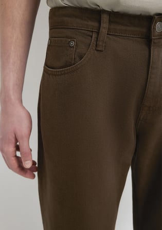 Lisbon Kahverengi Gabardin Pantolon 0010039-A2797
