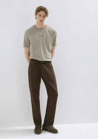 Lisbon Kahverengi Gabardin Pantolon 0010039-A2797