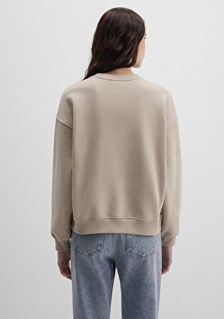 Mavi Logo Baskılı Kahverengi Sweatshirt 1S10490-70344