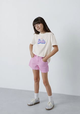 Barbie Baskılı Ekru Tişört 7610453-70057