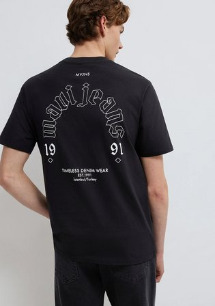 Mavi Jeans Baskılı Siyah Tişört 0613201-900