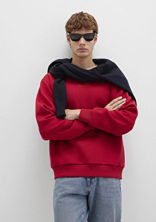 Mavi Jeans Detaylı Kırmızı Sweatshirt 0S10586-70464