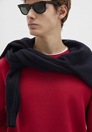 Mavi Jeans Detaylı Kırmızı Sweatshirt 0S10586-70464