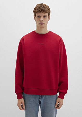Mavi Jeans Detaylı Kırmızı Sweatshirt 0S10586-70464