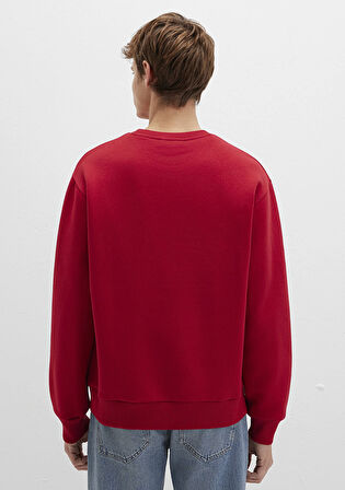 Mavi Jeans Detaylı Kırmızı Sweatshirt 0S10586-70464