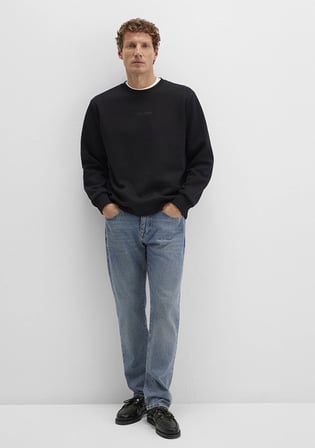 Mavi Jeans Detaylı Siyah Sweatshirt 0S10586-900