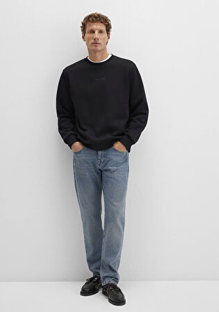 Mavi Jeans Detaylı Siyah Sweatshirt 0S10586-900