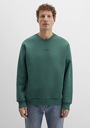 Mavi Jeans Detaylı Yeşil Sweatshirt 0S10586-71874