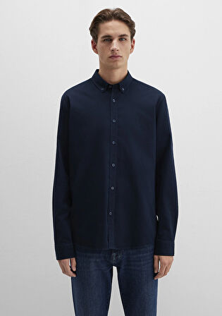 M Logo Nakışlı Lacivert Gömlek 0211192-70492