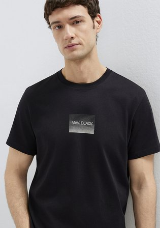 Mavi Black Baskılı Siyah Tişört 0613364-71379