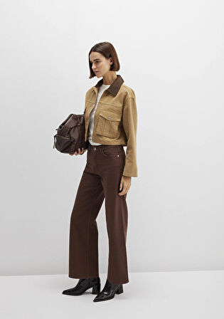 Malibu Kahverengi Gabardin Pantolon 1010152-A3355