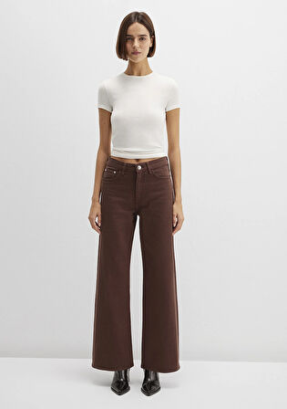 Malibu Kahverengi Gabardin Pantolon 1010152-A3355