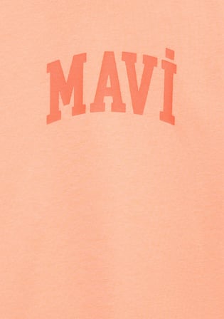 Mavi Logo Baskılı Turuncu Tişört 7610467-71160