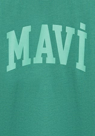 Mavi Baskılı Yeşil Tişört 6610484-71697