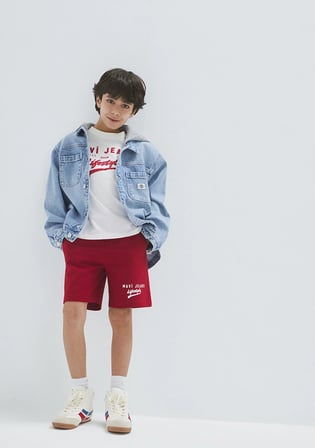 Mavi Jeans Baskılı Kırmızı Şort 6410019-89125