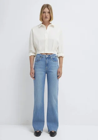 Victoria Mavi Edition Gölgeli Açık Mavi Jean Pantolon 101072-A3779