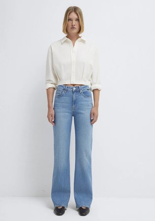 Victoria Mavi Edition Gölgeli Açık Mavi Jean Pantolon 101072-A3779