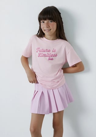 Barbie Baskılı Pembe Tişört 7610455-90773