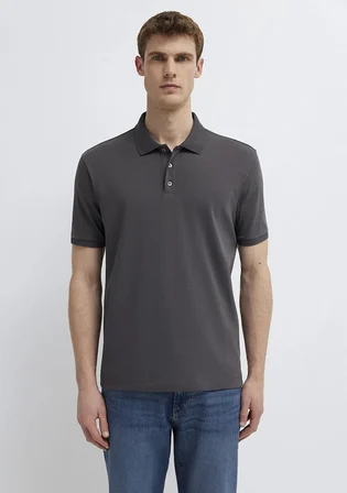 Antrasit Polo Tişört 0613271-80106