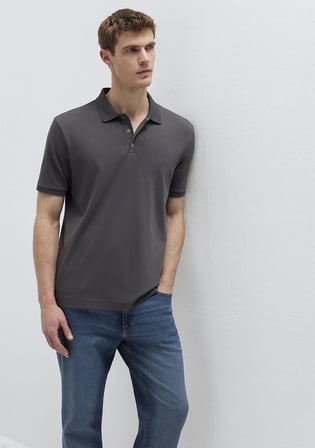 Antrasit Polo Tişört 0613271-80106