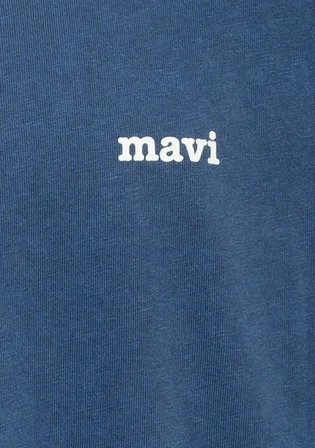 Mavi Logo Baskılı Lacivert Tişört 0613346-70718