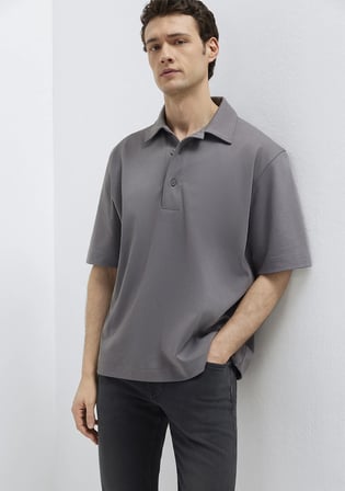 Antrasit Polo Tişört 0613344-90721