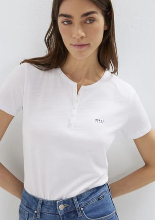 Mavi Logo Baskılı Beyaz Tişört 1613981-620