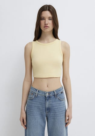 Sarı Crop Atlet 1613810-70027