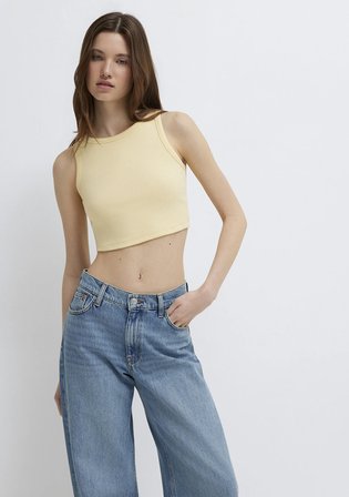 Sarı Crop Atlet 1613810-70027