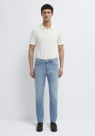 London Mavi Edition Puslu Açık Mavi Jean Pantolon 0010172-A2975