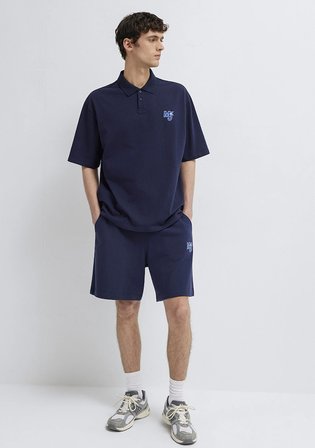 MJ Patch Logo Lacivert Polo Tişört 0613326-70497