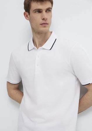 Beyaz Polo Tişört 0613272-620