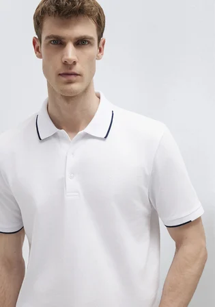 Beyaz Polo Tişört 0613272-620