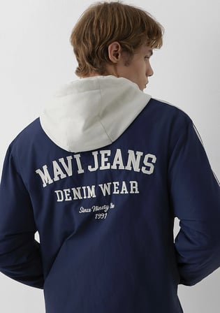 Mavi Jeans Baskılı Kapüşonlu Ceket 0110623-70497