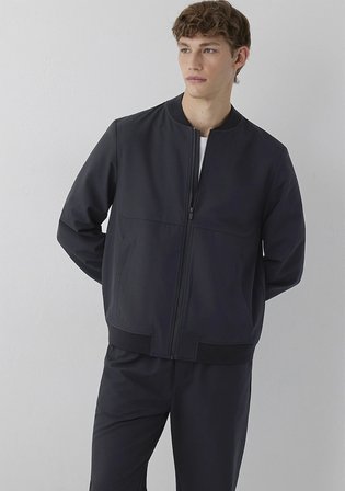 Spandex Siyah Bomber Ceket 0110901-71379