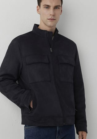Gri Suni Süet Ceket 0110867-85540