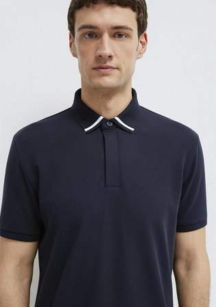 Soft-Premium Lacivert Polo Tişört 0613358-70490