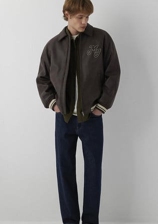 Mavi Jeans Kahverengi Suni Deri Kolej Ceket 0110881-71603