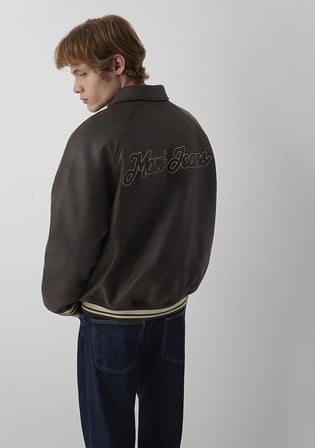 Mavi Jeans Kahverengi Suni Deri Kolej Ceket 0110881-71603