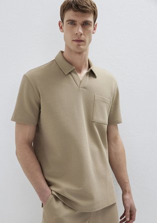 Bej Polo Tişört 0613318-80697
