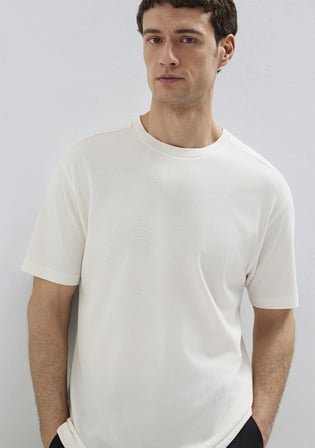 Mavi Black (TENCEL™) Liyosel Karışımlı Ekru Tişört 0613468-70057