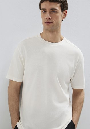 Mavi Black (TENCEL™) Liyosel Karışımlı Ekru Tişört 0613468-70057