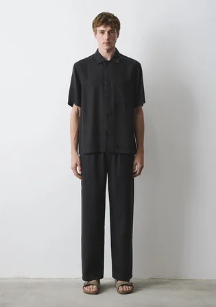 Siyah Liyosel (Tencel™) Gömlek 0211985-900
